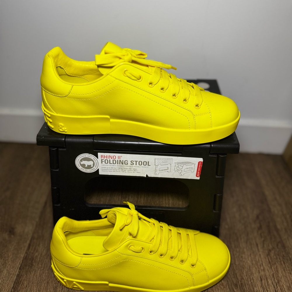 Dolce & Gabbana Vibrant Yellow Sneakers